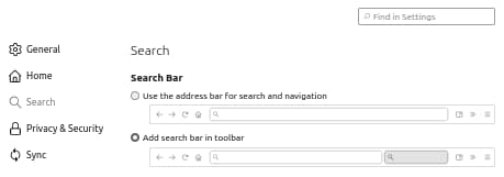 Add the search bar to the Firefox toolbar