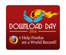 Firefox Download Day 2008 badge